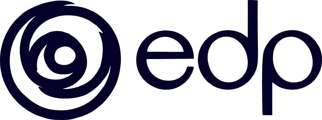 Logo EDP — cliente JG Bebedouros