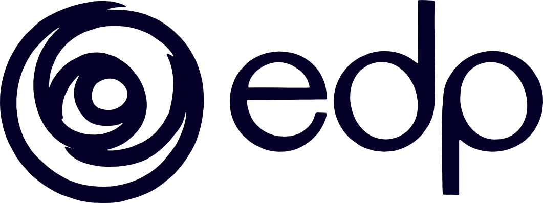 Logo EDP — cliente JG Bebedouros
